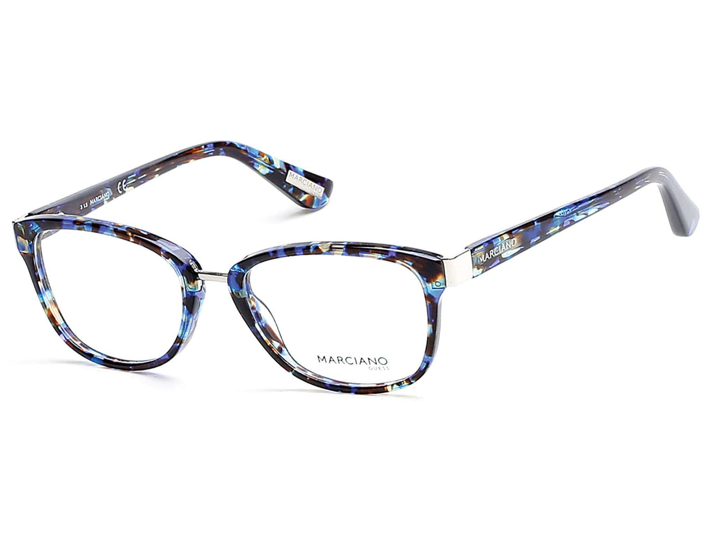 Guess By Marciano GM0286 Rectangular Eyeglasses 092-092 - Blue