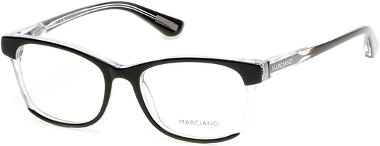 Guess By Marciano GM0288 Geometric Eyeglasses 003-003 - Black/crystal
