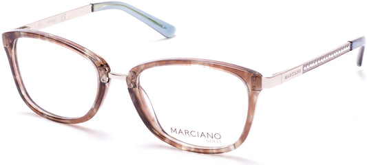 Guess By Marciano GM0325 Geometric Eyeglasses 055-055 - Coloured Havana
