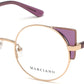Guess By Marciano GM0332 Round Eyeglasses 028-028 - Shiny Rose Gold