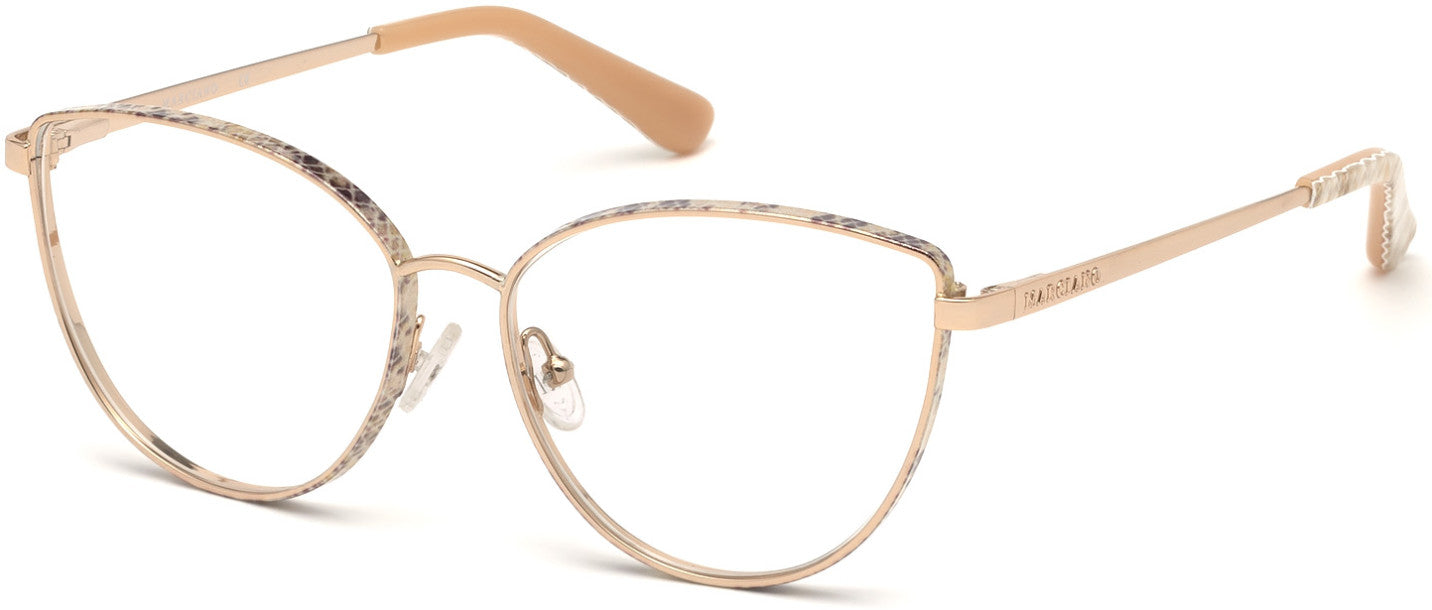Guess By Marciano GM0345 Cat Eyeglasses 032-032 - Pale Gold