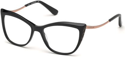 Guess By Marciano GM0347 Cat Eyeglasses 001-001 - Shiny Black