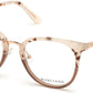 Guess By Marciano GM0351 Round Eyeglasses 053-053 - Blonde Havana