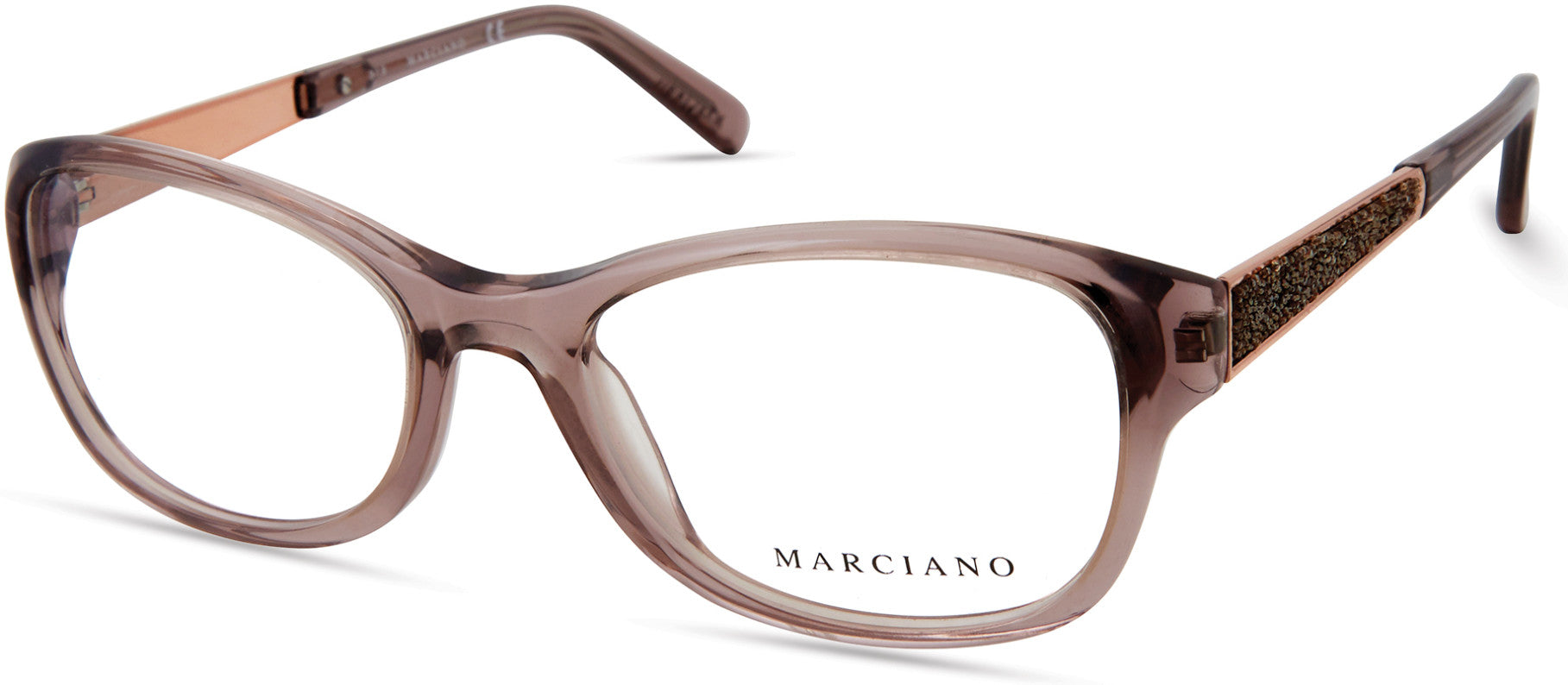 Guess By Marciano GM0355 Rectangular Eyeglasses 072-072 - Shiny Pink