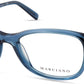 Guess By Marciano GM0355 Rectangular Eyeglasses 087-087 - Shiny Turquoise