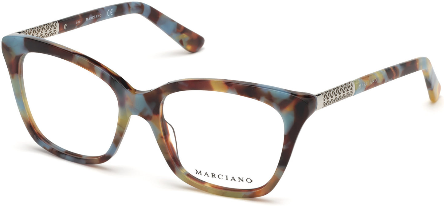 Guess By Marciano GM0360 Square Eyeglasses 089-089 - Turquoise