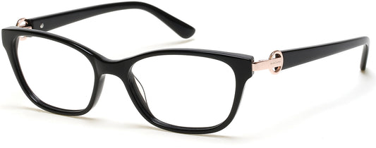 Guess By Marciano GM0371 Square Eyeglasses 001-001 - Shiny Black