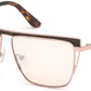 Guess By Marciano GM0797 Geometric Sunglasses 28Z-28Z - Shiny Rose Gold / Gradient Lenses
