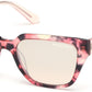 Guess By Marciano GM0799 Geometric Sunglasses 54Z-54Z - Red Havana / Gradient Or Mirror Violet Lenses