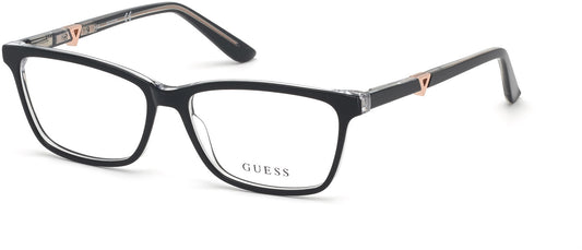 Guess GU2731 Geometric Eyeglasses 001-001 - Shiny Black