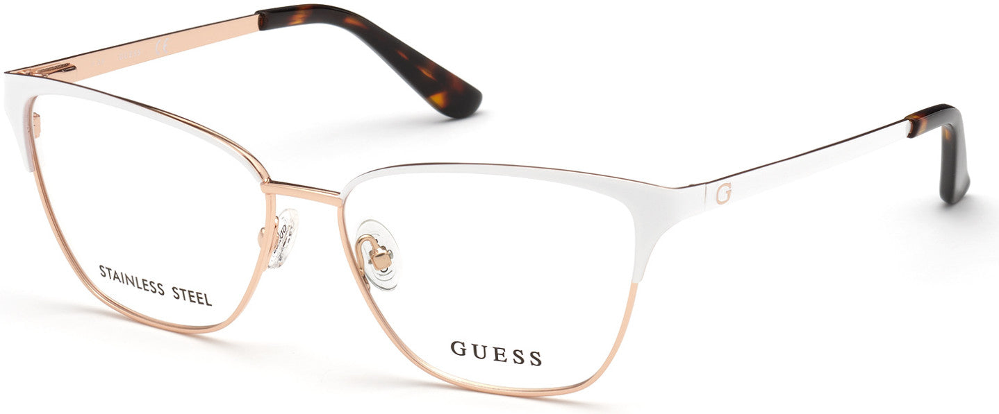 Guess GU2795 Square Eyeglasses 021-021 - White