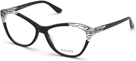 Guess GU2818 Cat Eyeglasses 001-001 - Shiny Black
