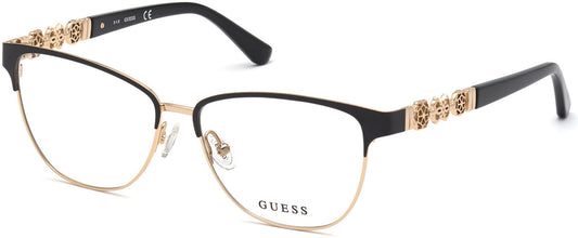 Guess GU2833 Browline Eyeglasses 002-002 - Matte Black