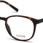 Guess GU3009 Round Eyeglasses 052-052 - Dark Havana