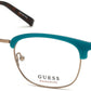 Guess GU3024 Browline Eyeglasses 088-088 - Matte Turquoise