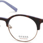 Guess GU3025 Browline Eyeglasses 052-052 - Dark Havana