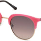 Guess GU3026 Round Sunglasses 73F-73F - Matte Pink / Gradient Brown