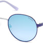 Guess GU3027 Round Sunglasses 91W-91W - Matte Blue / Gradient Blue