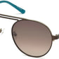 Guess GU3028 Round Sunglasses 49F-49F - Matte Dark Brown / Gradient Brown