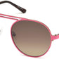 Guess GU3028 Round Sunglasses 73F-73F - Matte Pink / Gradient Brown
