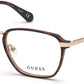 Guess GU50041 Square Eyeglasses 052-052 - Dark Havana