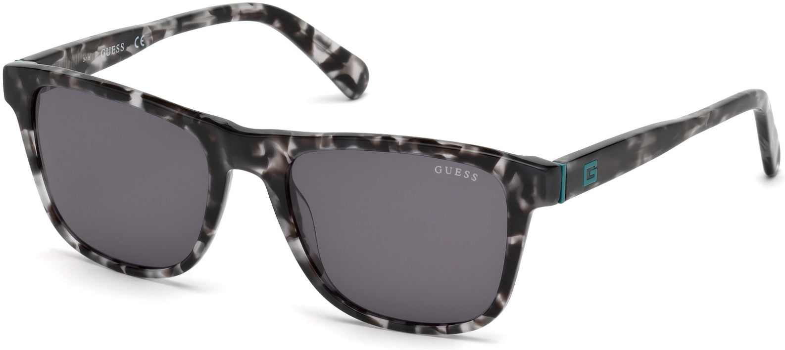 Guess GU6887 Geometric Sunglasses 05A-05A - Black/other / Smoke
