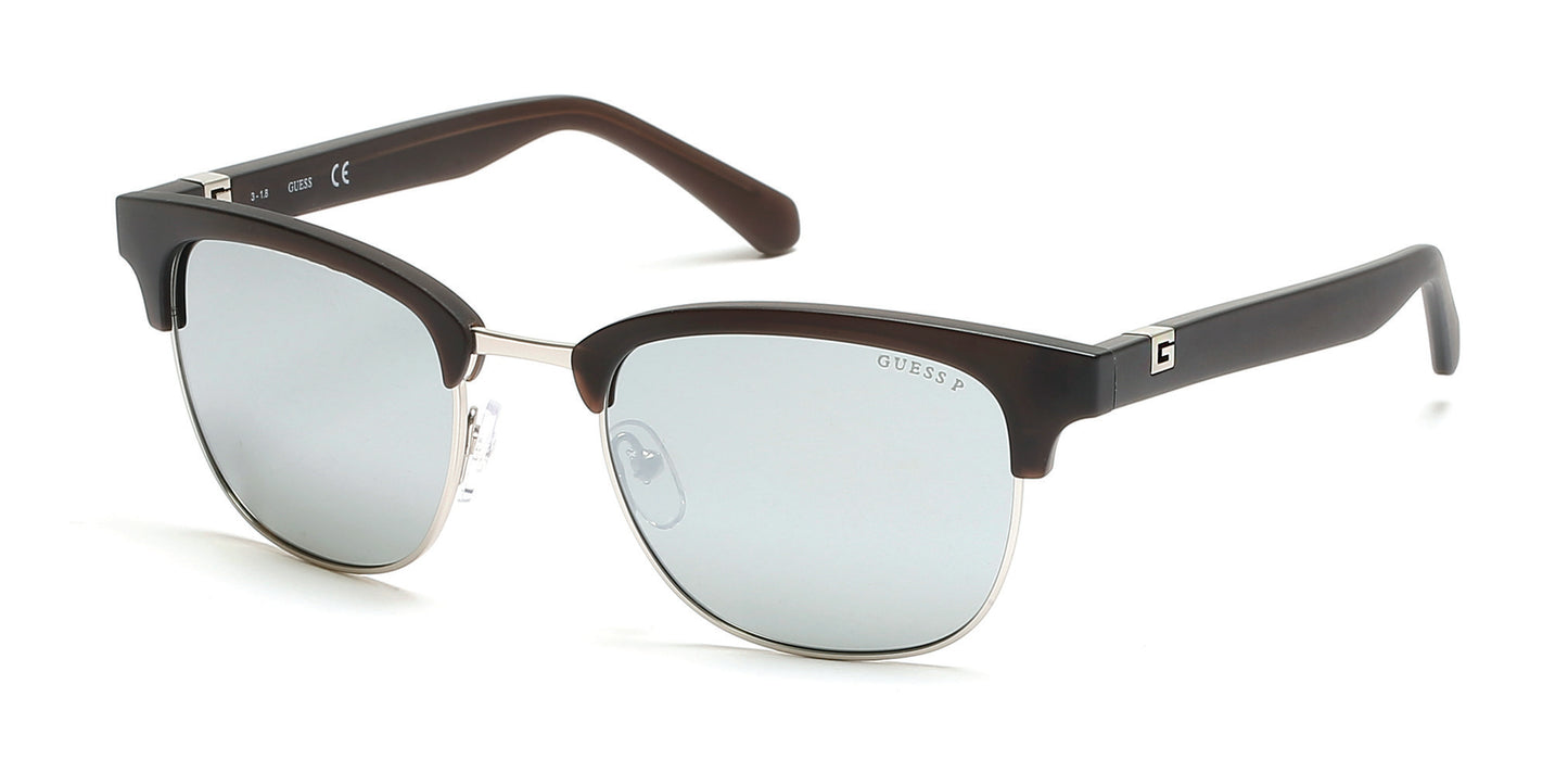 Guess GU6895 Geometric Sunglasses 20D-20D - Grey/other / Smoke Polarized