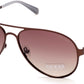 Guess GU6897 Aviator Sunglasses 49H-49H - Matte Dark Brown / Brown Polarized