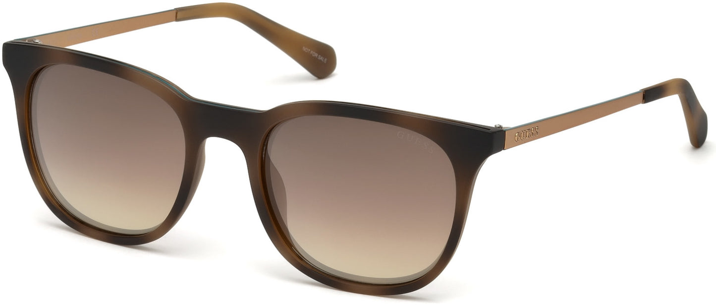Guess GU6920 Square Sunglasses 53G-53G - Blonde Havana / Brown Mirror