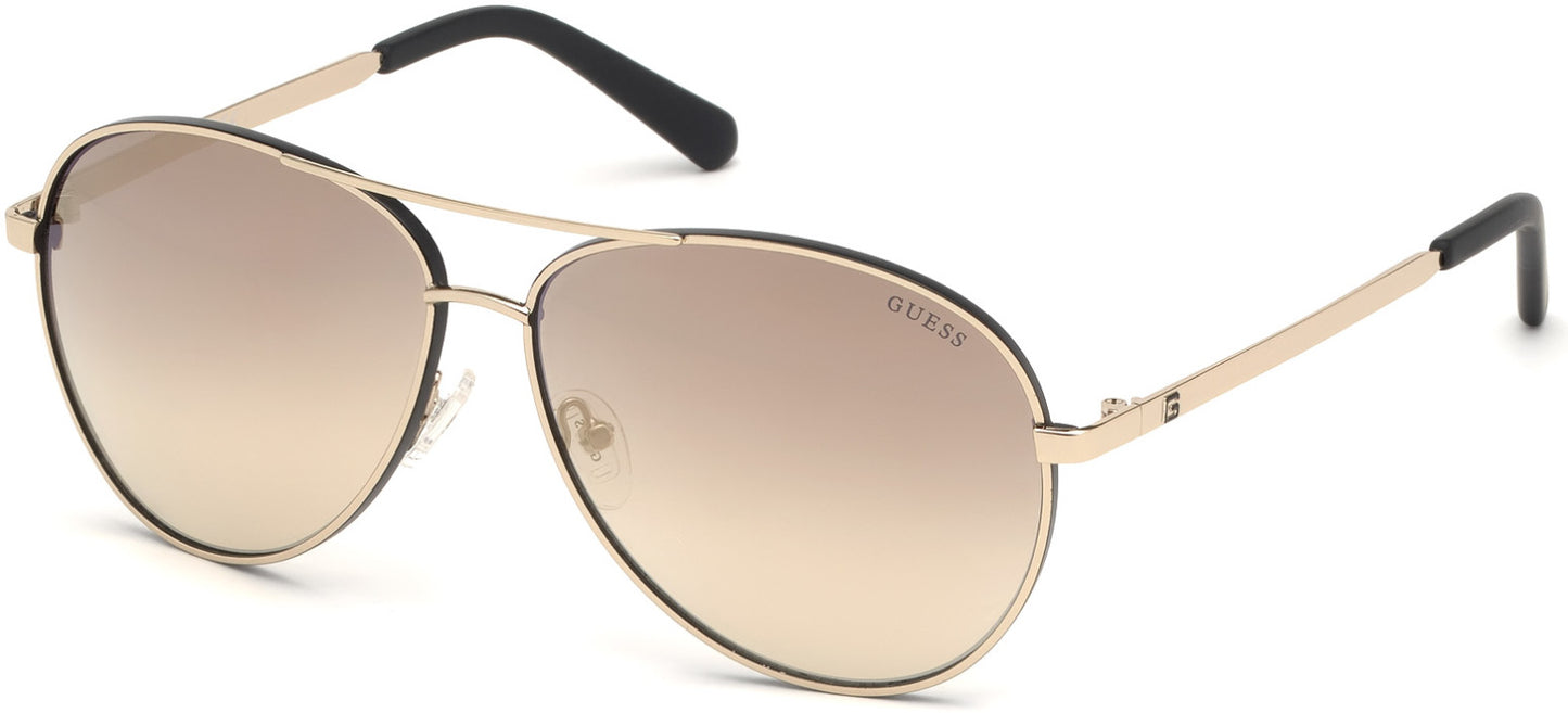 Guess GU6948 Pilot Sunglasses 32C-32C - Gold / Smoke Mirror