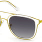 Guess GU6981 Square Sunglasses 39C-39C - Shiny Yellow / Smoke Mirror