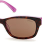 Guess GU7409 Geometric Sunglasses 52E-52E - Dark Havana / Brown