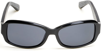 Guess GU7410 Rectangular Sunglasses 01A-01A - Shiny Black  / Smoke