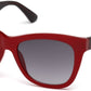 Guess GU7472 Geometric Sunglasses 69B-69B - Shiny Bordeaux / Gradient Smoke