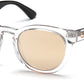 Guess GU7473 Round Sunglasses 26G-26G - Crystal / Brown Mirror
