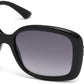 Guess GU7480-S Geometric Sunglasses 01C-01C - Shiny Black  / Smoke Mirror