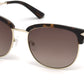 Guess GU7482 Geometric Sunglasses 52F-52F - Dark Havana / Gradient Brown