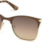 Guess GU7517 Square Sunglasses 49G-49G - Matte Dark Brown / Brown Mirror