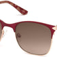 Guess GU7517 Square Sunglasses 70F-70F - Matte Bordeaux / Gradient Brown