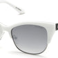 Guess GU7523 Cat Sunglasses 21X-21X - White / Blue Mirror Lenses