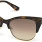 Guess GU7523 Cat Sunglasses 52X-52X - Dark Havana / Brown Mirror