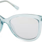 Guess GU7627 Geometric Sunglasses 93C-93C - Shiny Light Green / Smoke Mirror Lenses