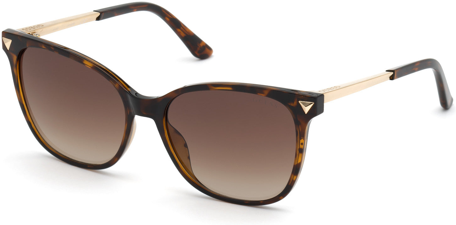 Guess GU7684 Square Sunglasses 52F-52F - Dark Havana / Gradient Brown