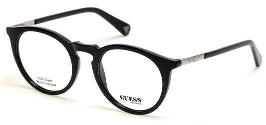 Guess GU8236 Round Eyeglasses 001-001 - Shiny Black