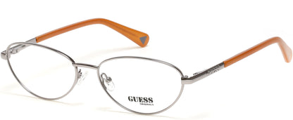 Guess GU8238 Oval Eyeglasses 008-008 - Shiny Gunmetal