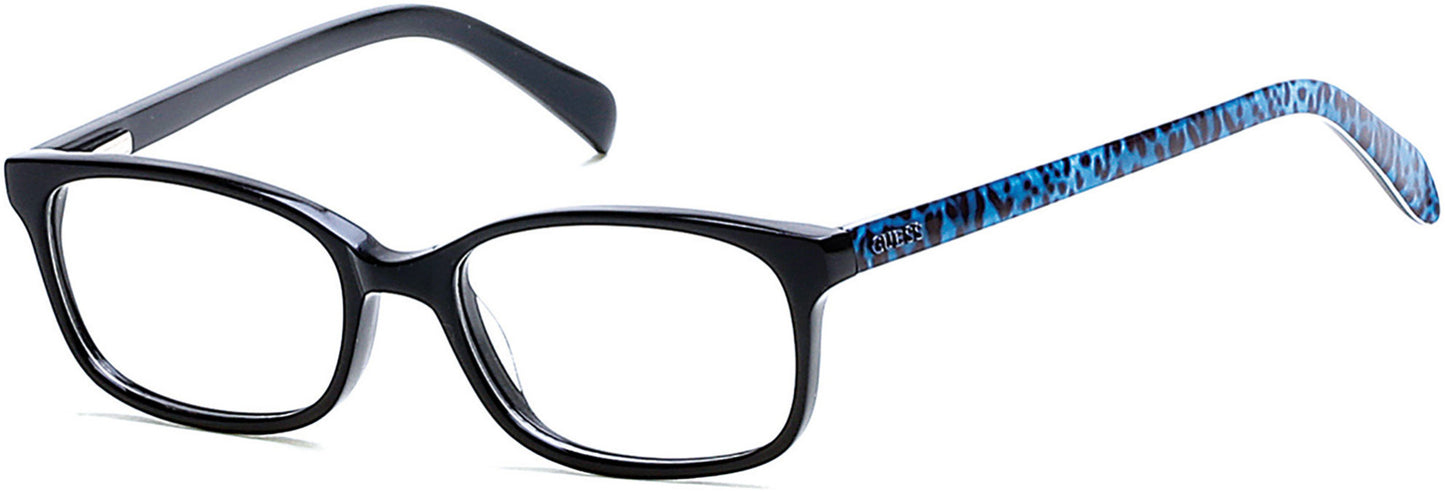 Guess GU9158 Geometric Eyeglasses 001-001 - Shiny Black