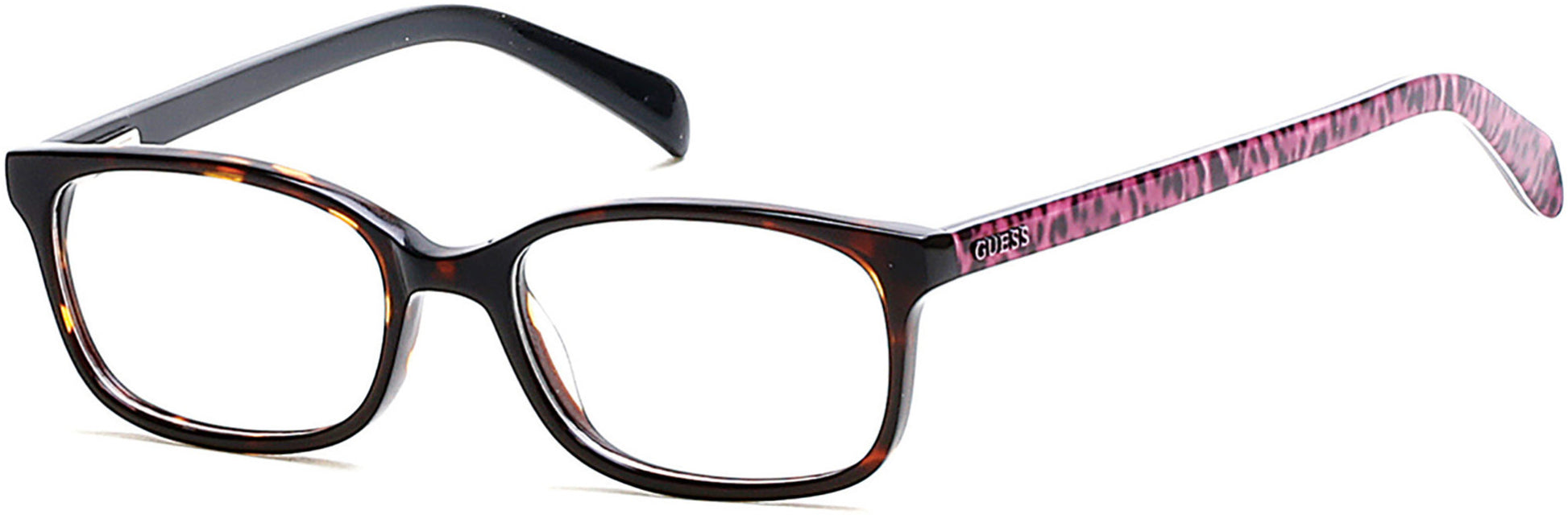 Guess GU9158 Geometric Eyeglasses 052-052 - Dark Havana