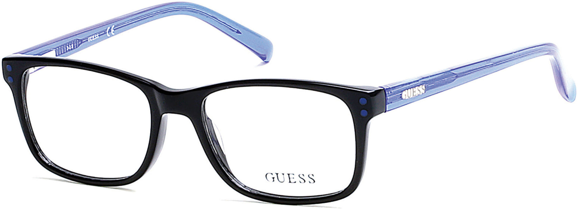 Guess GU9161 Geometric Eyeglasses 001-001 - Shiny Black