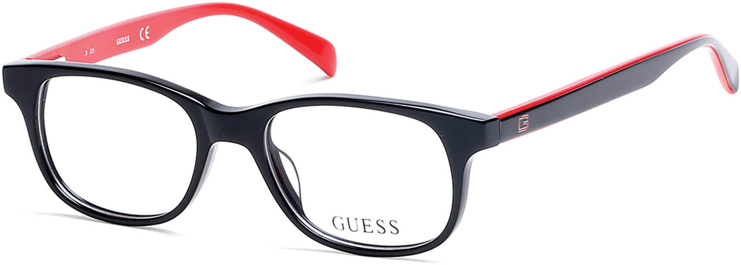 Guess GU9163 Geometric Eyeglasses 005-005 - Black/other