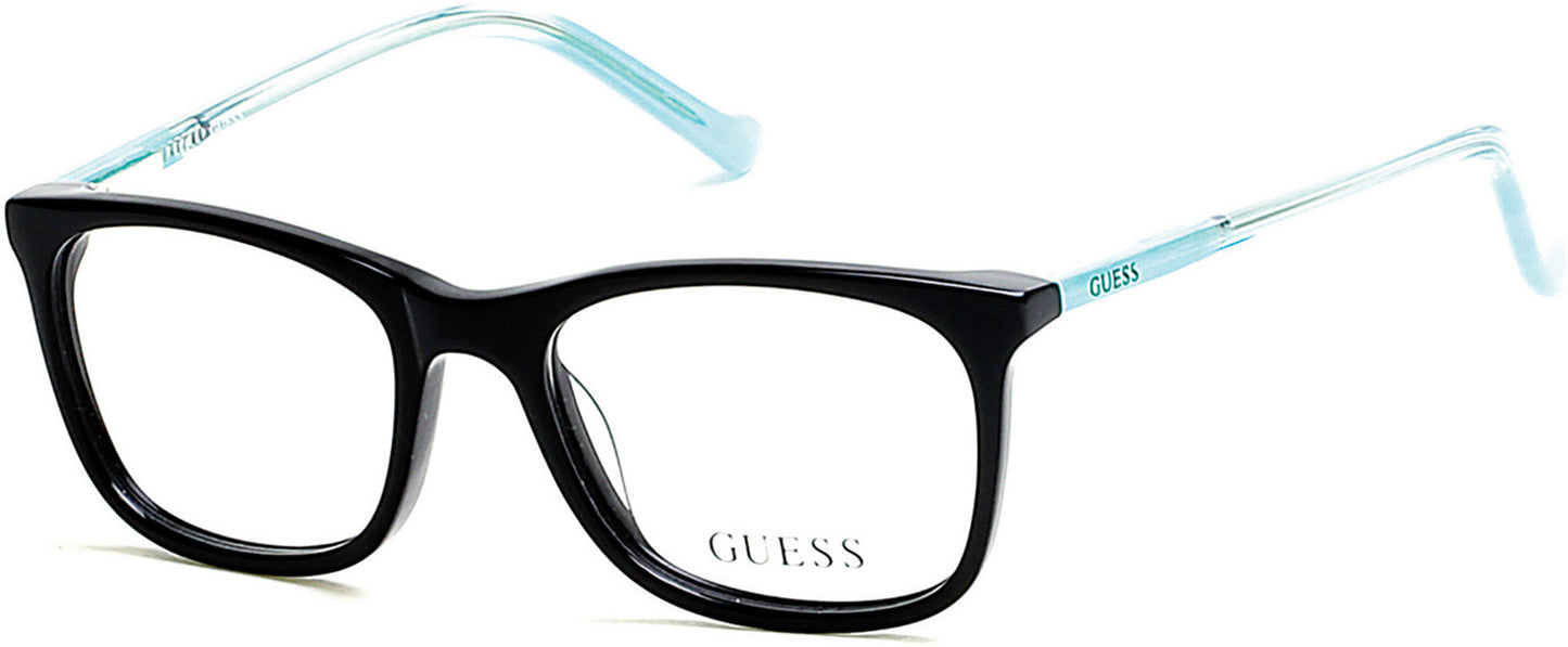 Guess GU9164 Geometric Eyeglasses 001-001 - Shiny Black